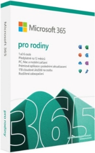 Obrázek Microsoft 365 pro rodiny - předplatné na 1 rok